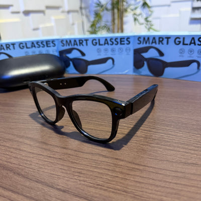 Smart AI Glasses M02 | AI Assistant | HD Camera | Real-Time Translation | Charging Case