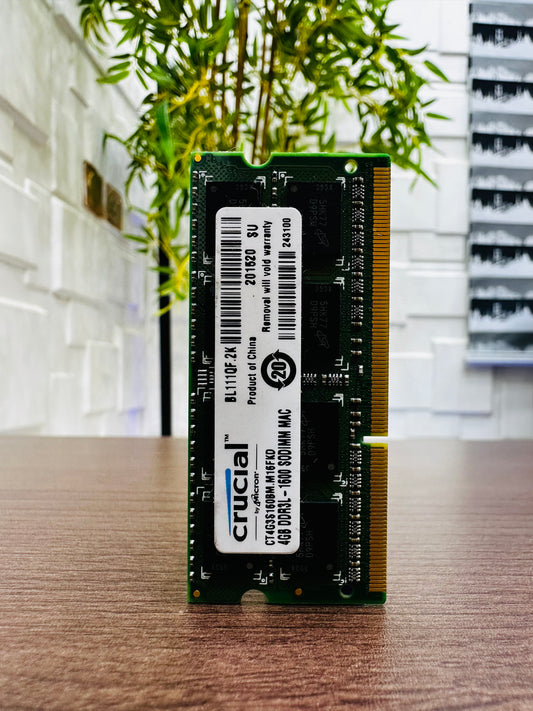 4GB DDR3L - 1600 SODIMM MAC - Laptop RAM - Crucial