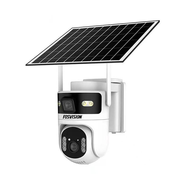 Fosvision FS-HS3K AOV 4G Solar Camera (2-Lens) | 6MP Dual Lens | Solar Powered | Two-Way Audio | Full-Color Night Vision