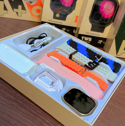 GUS-101 Smart Combo Kit | Smart Watch, Wireless Earbuds & 5000mAh Power Bank