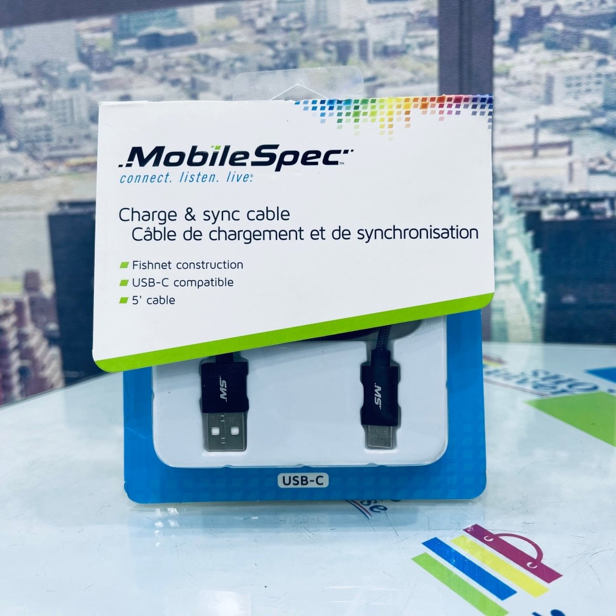MobileSpec 5" Metallic Charge & Sync Cable