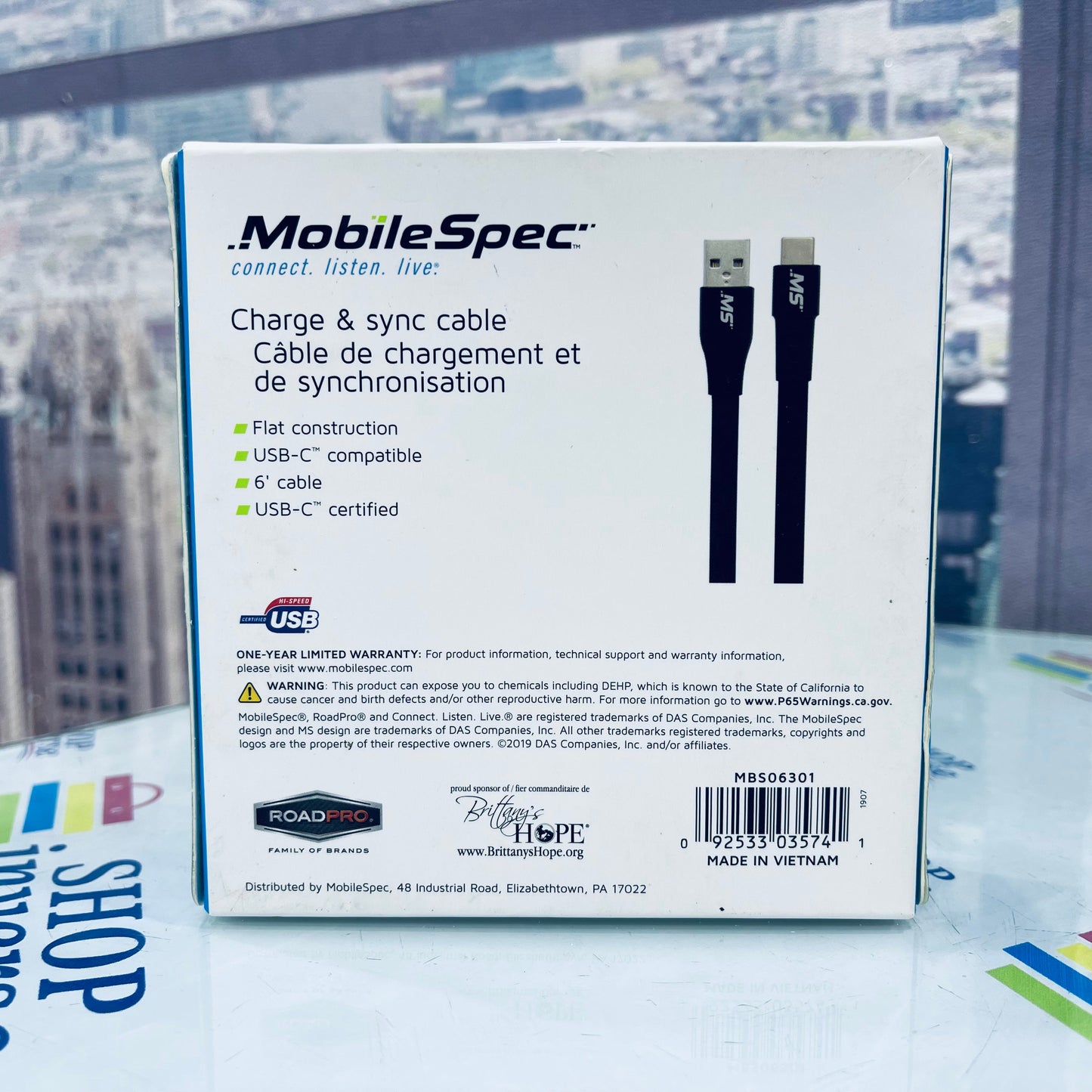MobileSpec Charge & Sync Cable - USB-C SHOPINVERSE