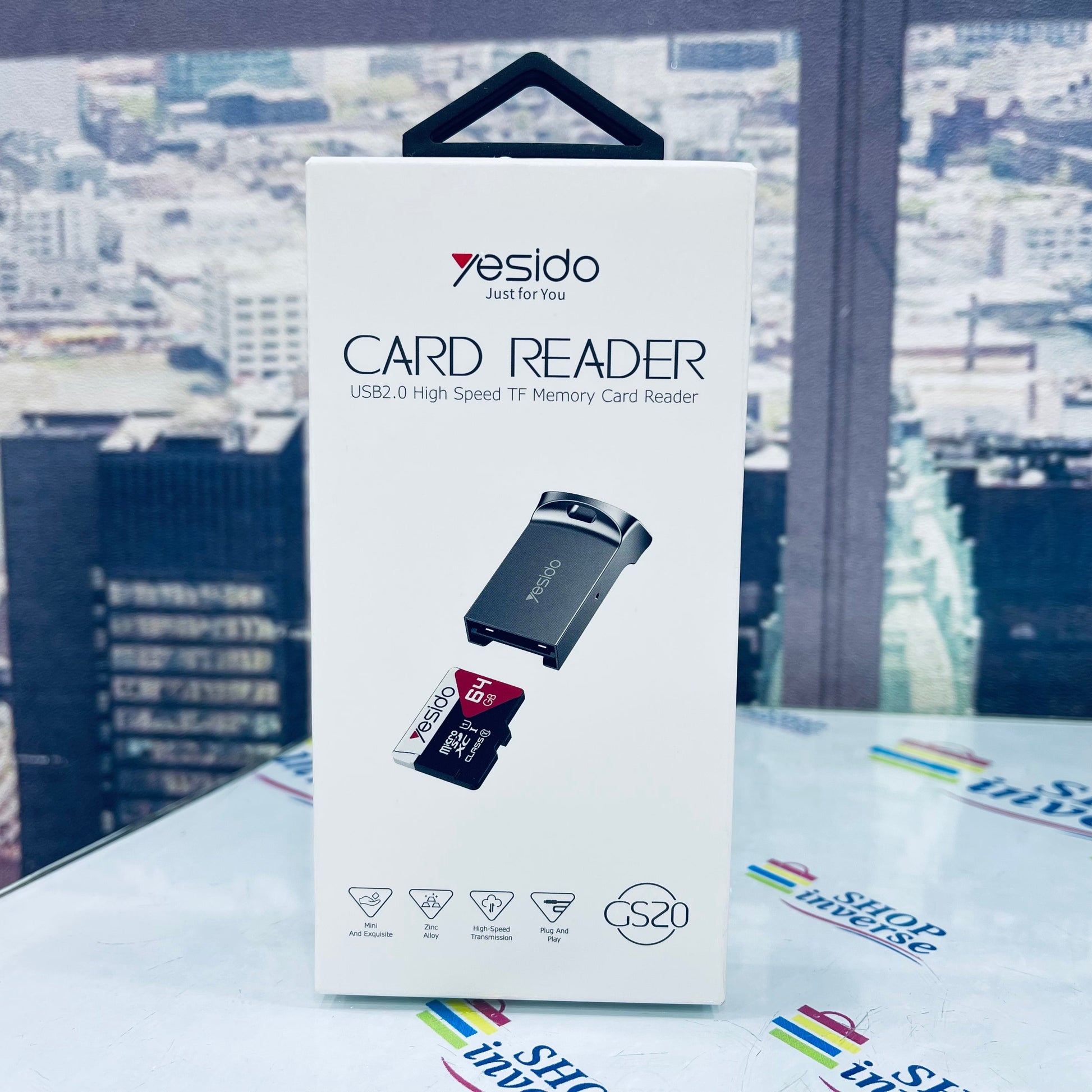 YESIDO GS20 USB 2.0 High Speed TF Memory Card Reader SHOPINVERSE