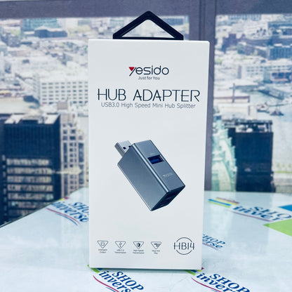 YESIDO HB14 USB 3.0 High Speed Mini Hub Splitter SHOPINVERSE