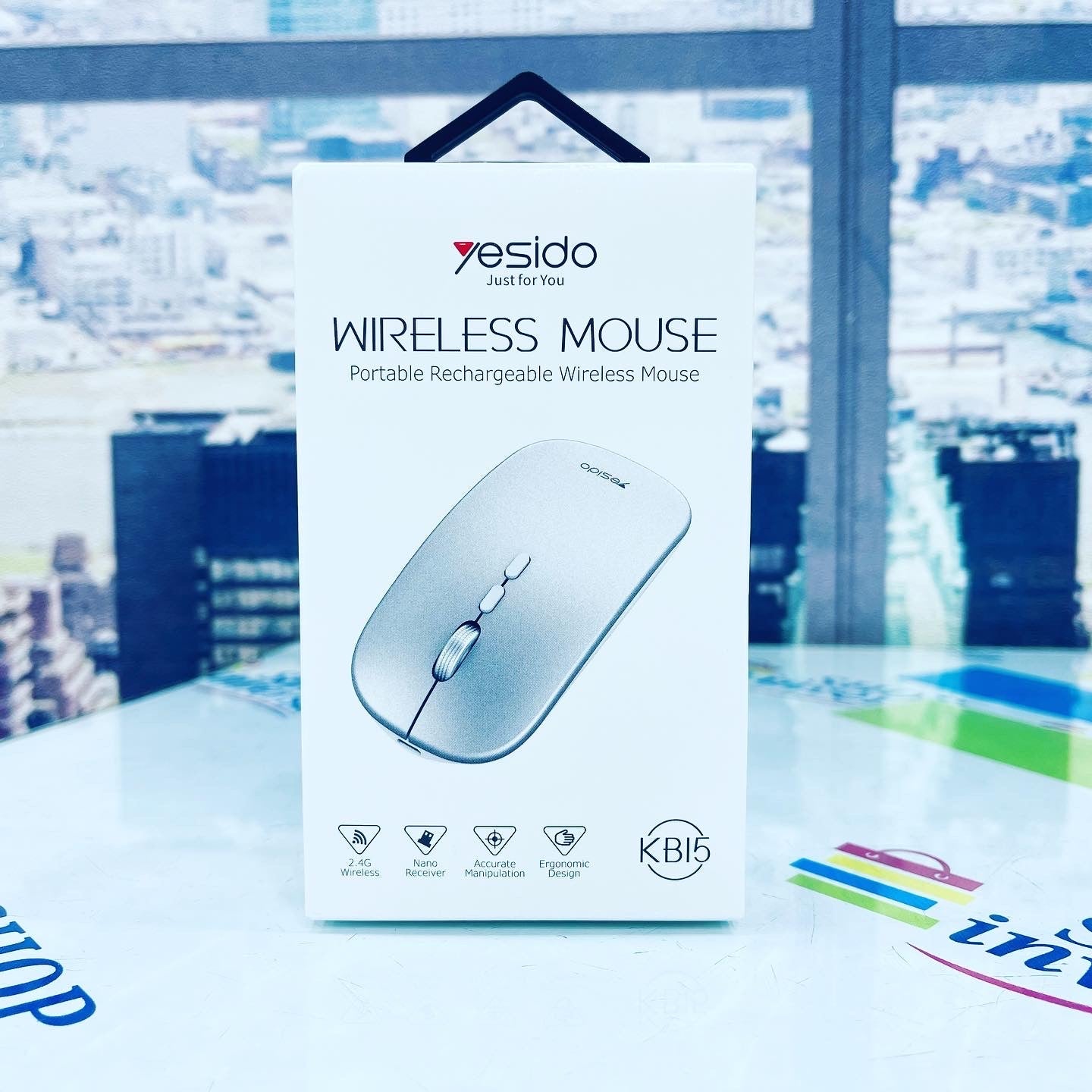 YESIDO KBI5 Portable Rechargeable Wireless Mouse SHOPINVERSE