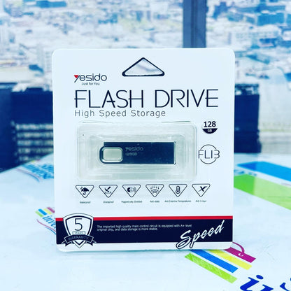 Yesido 128GB High Speed Waterproof Flash Drive SHOPINVERSE