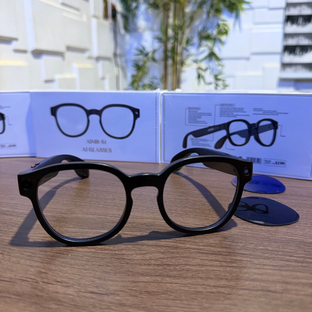 AIMB-S1 AI Smart Glasses | HD Camera | AI Assistant | Real-Time Translation | Music & Calls
