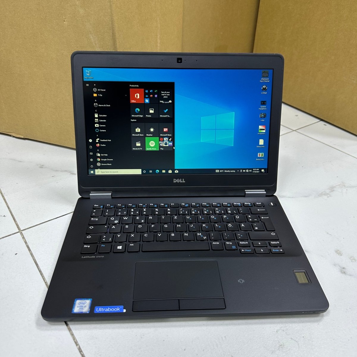 Dell Latitude E7270 - 6th Gen. Intel Core i7 - 256GB SSD - 8GB RAM - keyboard Light