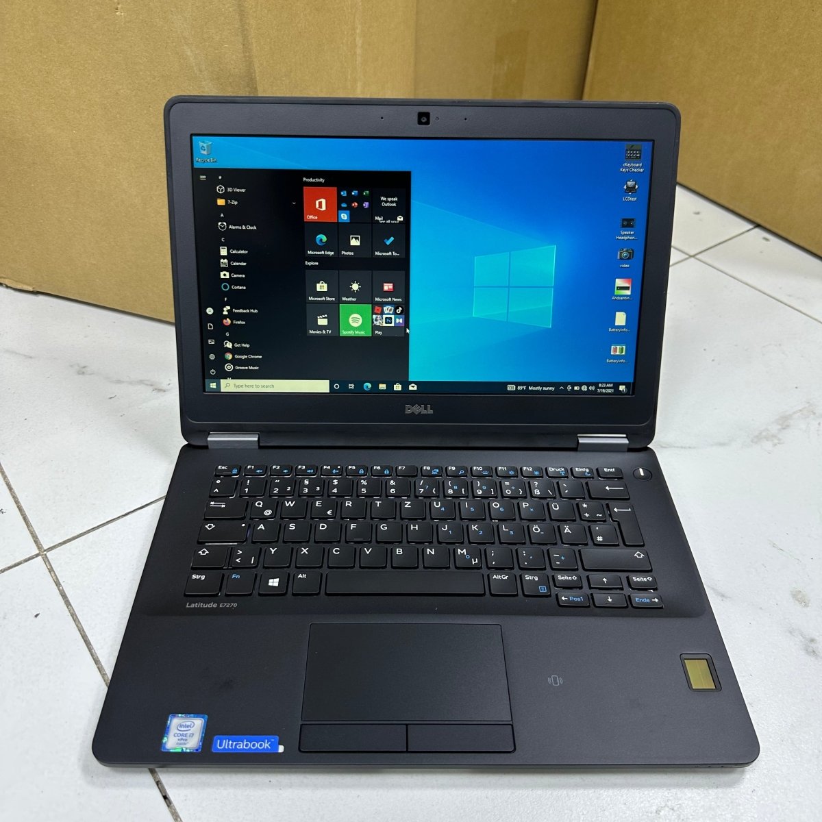 Dell Latitude E7270 - 6th Gen. Intel Core i7 - 256GB SSD - 8GB RAM - keyboard Light