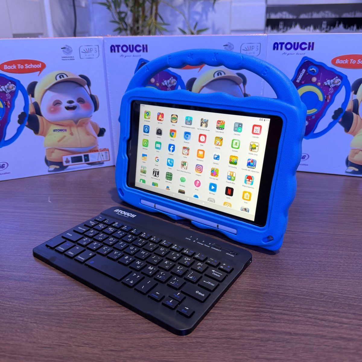Dual Sim Atouch KS45 Kids Educational Tablet - 32GB ROM - 2GB RAM