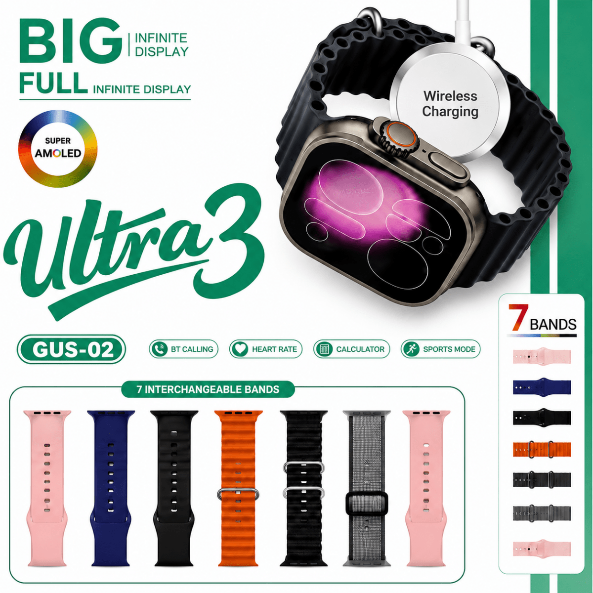 GUS-02 Ultra Smart Watch