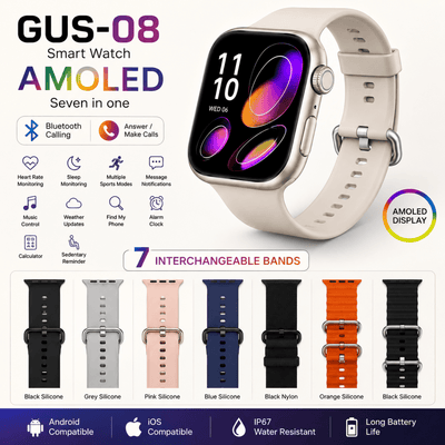 GUS-08 AMOLED Series 11 Smart Watch (7-in-1)
