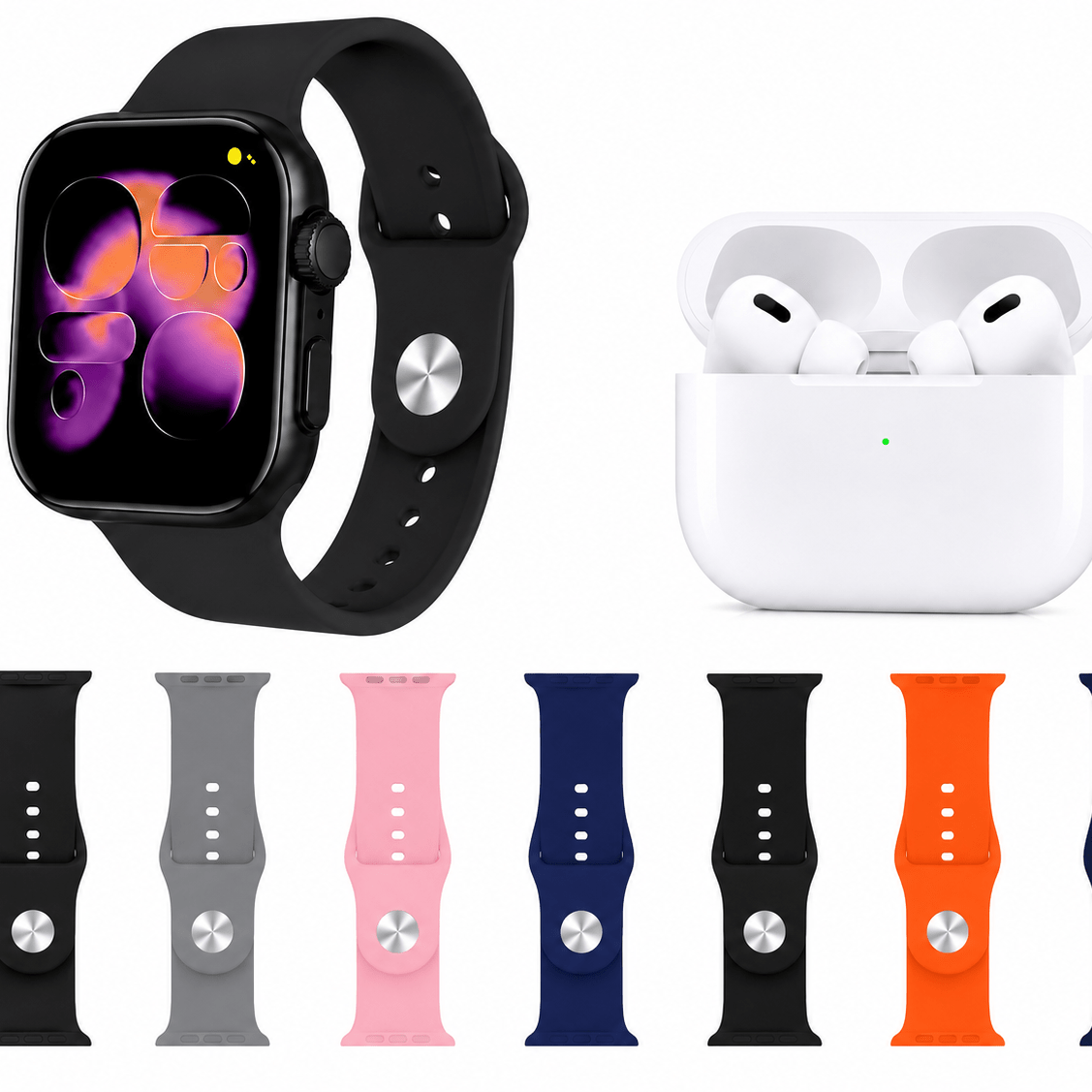 GUS-10 Smart Watch + Wireless Earbuds Bundle (7+1+1)