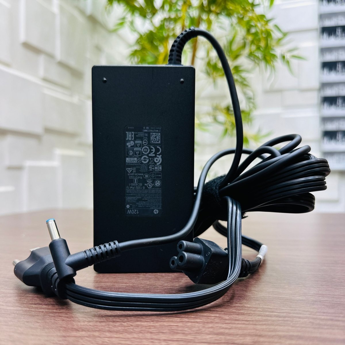 HP 120W 19.5v 6.15A Blue Mouth Pin Laptop Charger - USA Plug