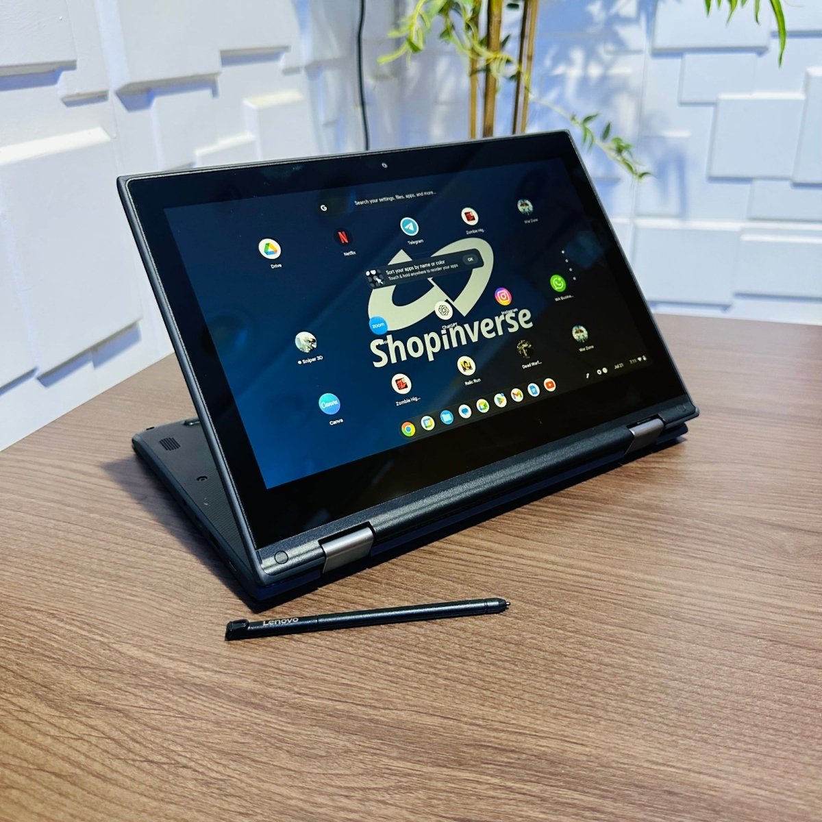 Lenovo 500e Chromebook 2nd Gen - Intel Celeron N4100 - 32GB eMMC - 4GB RAM - x360 Touchscreen