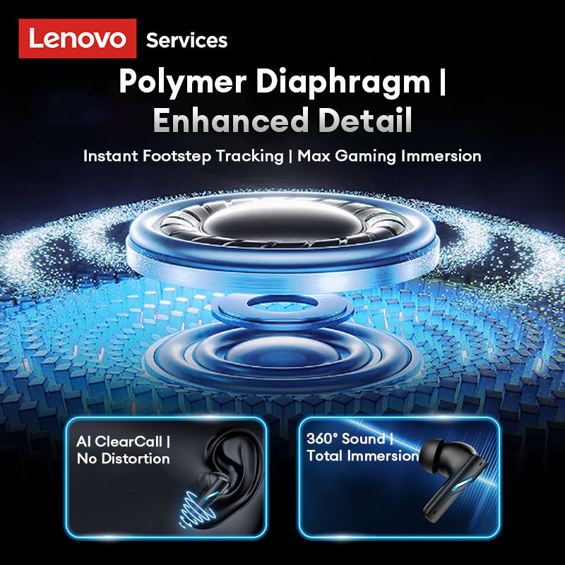 Lenovo Services GT100 Gaming True Wireless Earbuds