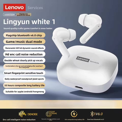 Lenovo Services LE209 True Wireless Bluetooth Earbuds