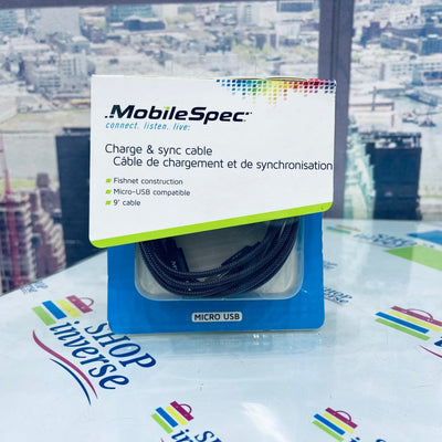 MobileSpec 9" Metallic Charge & Sync Cable