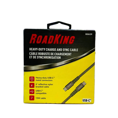RoadKing USB - C Heavy - duty Charge and Sync Cable