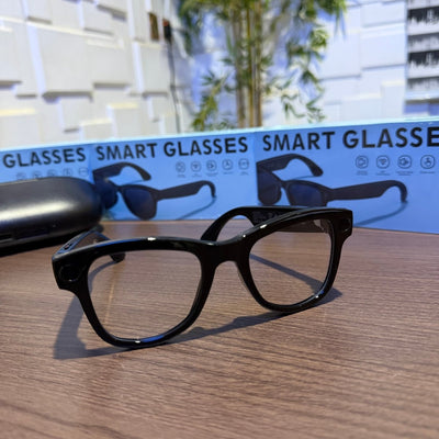 Smart AI Glasses M02 | AI Assistant | HD Camera | Real-Time Translation | Charging Case