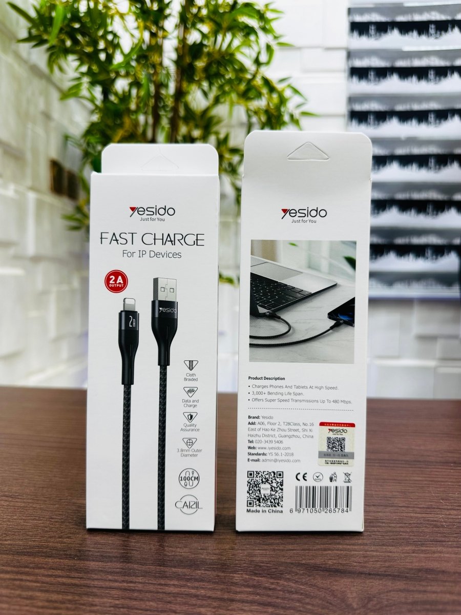 Yesido CA121L Fast Charging Cable For Apple Devices