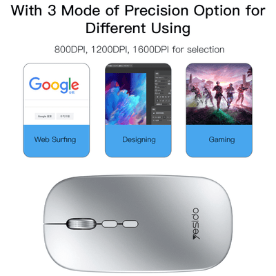 Yesido KB15 Portable Rechargeable Wireless Mouse