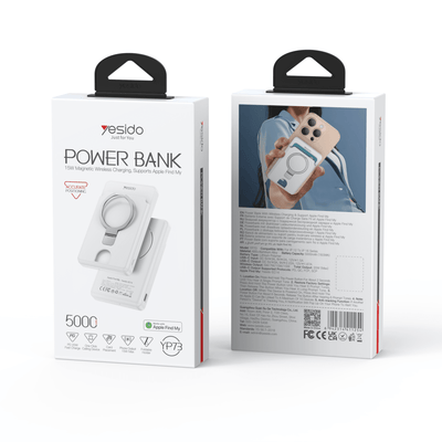 Yesido YP73 5000mAh 15W Magnetic Wireless Power Bank