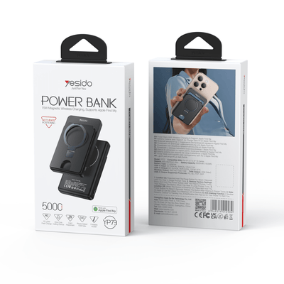 Yesido YP73 5000mAh 15W Magnetic Wireless Power Bank
