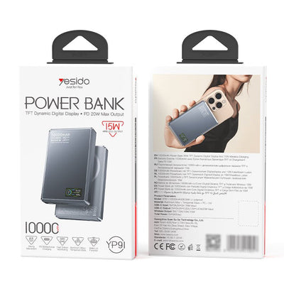 Yesido YP91 10000mAh 20W PD Fast - Charging Magnetic Power Bank