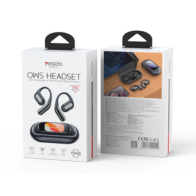Yesido YSP26 OWS Open - Ear Wireless Headset – LCD Touchscreen